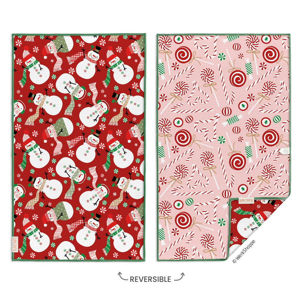 Peppermint Party Microfiber Towel - Freshie & Zero Studio Shop
