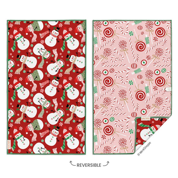 Peppermint Party Microfiber Towel - Freshie & Zero Studio Shop