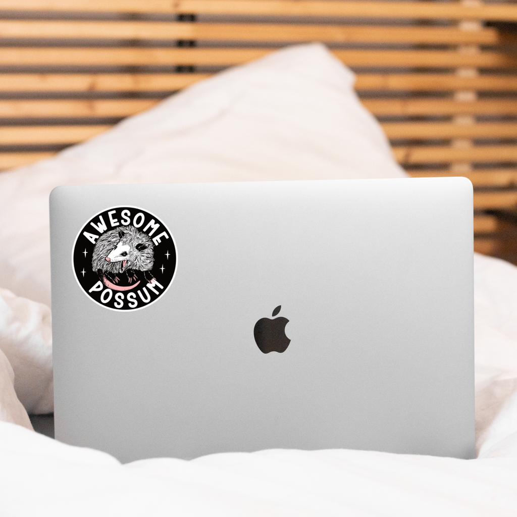 Awesome Possum Sticker - Freshie & Zero Studio Shop