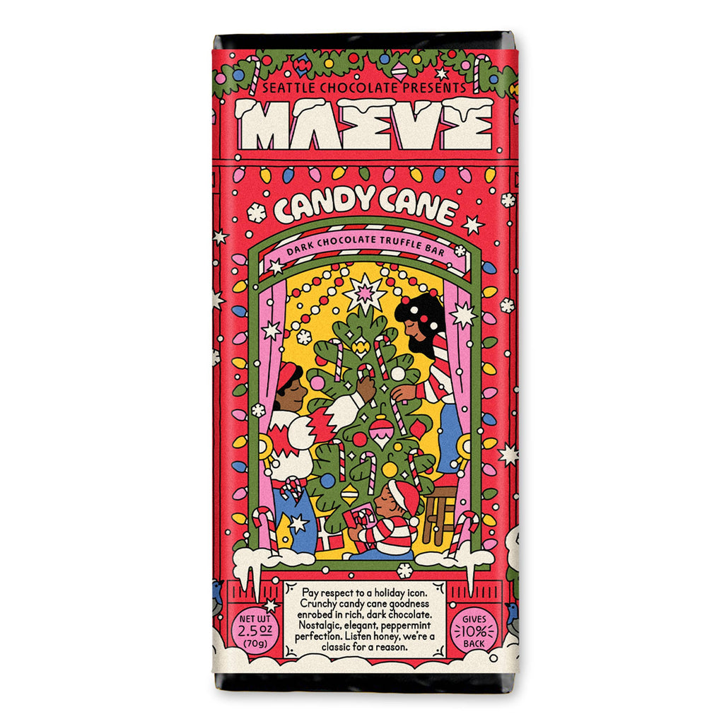 Candy Cane Truffle Bar | Maeve Seattle - Freshie & Zero Studio Shop