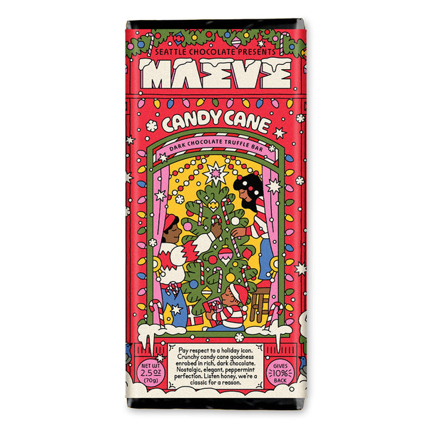 Candy Cane Truffle Bar | Maeve Seattle - Freshie & Zero Studio Shop