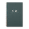 Simple Plan Undated Weekly Planner Journal | Forest Green - Freshie & Zero Studio Shop