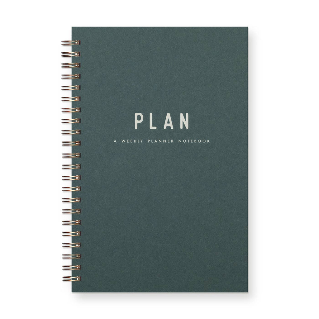 Simple Plan Undated Weekly Planner Journal | Forest Green - Freshie & Zero Studio Shop