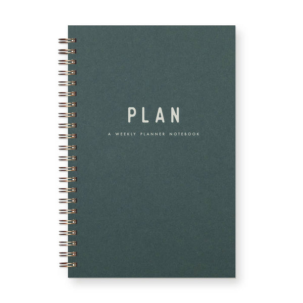 Simple Plan Undated Weekly Planner Journal | Forest Green - Freshie & Zero Studio Shop