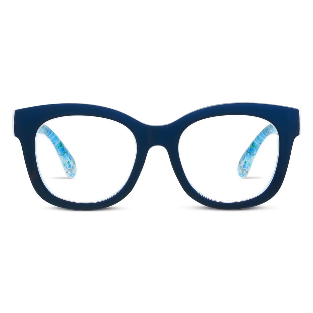 Peepers x Laura Park Reading Glasses: Center Stage - Navy/Chalet Charm - Freshie & Zero Studio Shop
