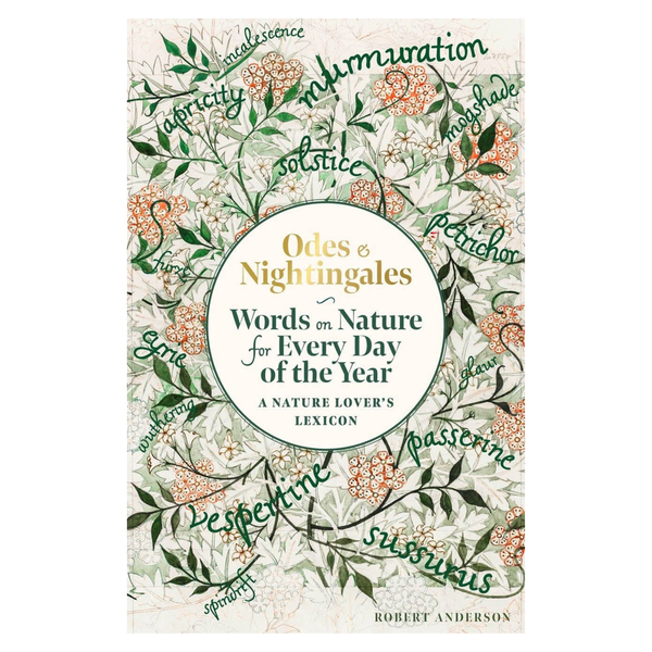 Odes and Nightingales Nature Writings for Every Day book by Hachette Book Group open on a nature-themed page
