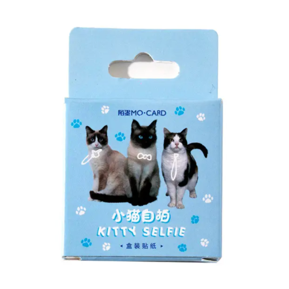 Kawaii Kitten Selfies Paper Sticker Pack - Freshie & Zero Studio Shop