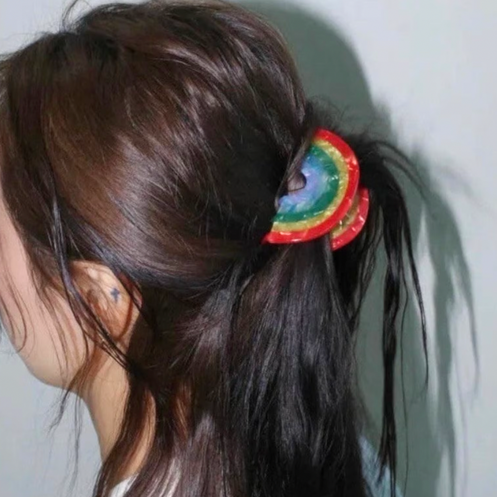 Rainbow Hair Claw Clip - Freshie & Zero Studio Shop