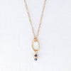 tidal blue little gemstone necklace - Freshie & Zero Studio Shop