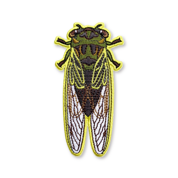 Linne’s Cicada Iron-On Embroidered Patch - Freshie & Zero Studio Shop