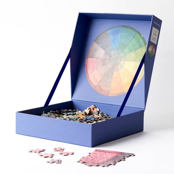 500-piece Round Jigsaw Puzzle - Colour Wheel - Freshie & Zero Studio Shop