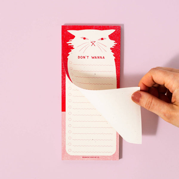 Don't Wanna - Risograph Notepad - Freshie & Zero Studio Shop