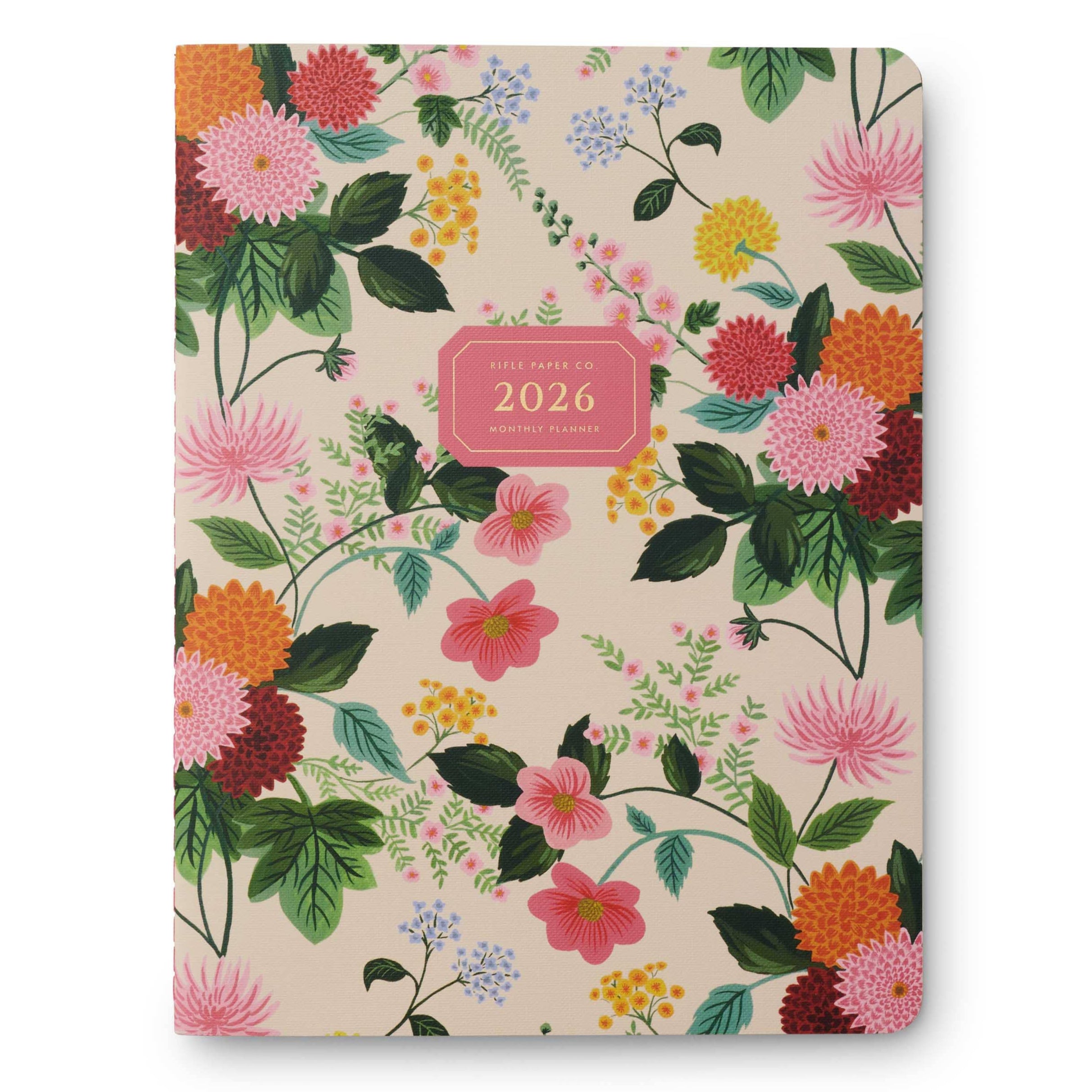 2026 Dahlia 12-Month Slim Appointment Notebook by Rifle Paper Co