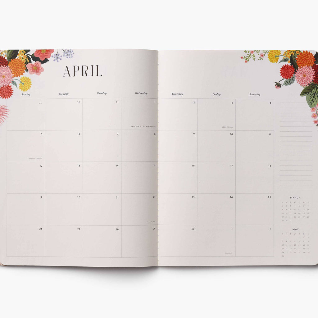 2026 Dahlia 12-Month Slim Appointment Notebook by Rifle Paper Co - Freshie & Zero Studio Shop
