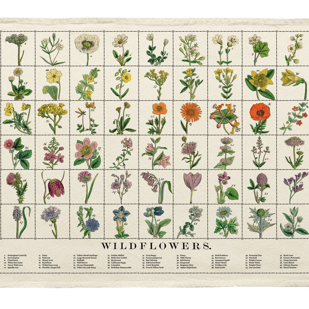 Wildflowers Tea Towel - Freshie & Zero Studio Shop