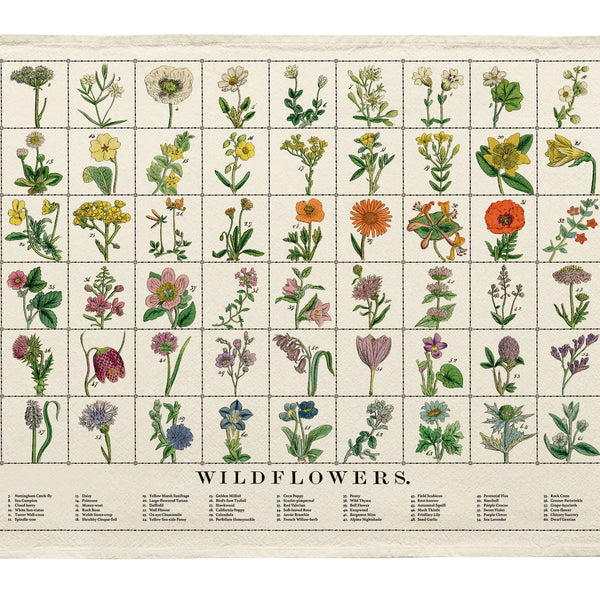 Wildflowers Tea Towel - Freshie & Zero Studio Shop