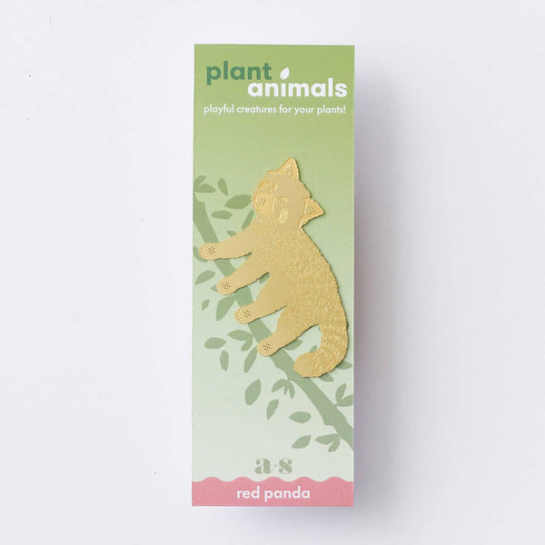 Brass Plant Accessory: Red Panda - Freshie & Zero Studio Shop