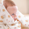 Cotton Muslin Baby Blanket - Milk + Cookies - Freshie & Zero Studio Shop