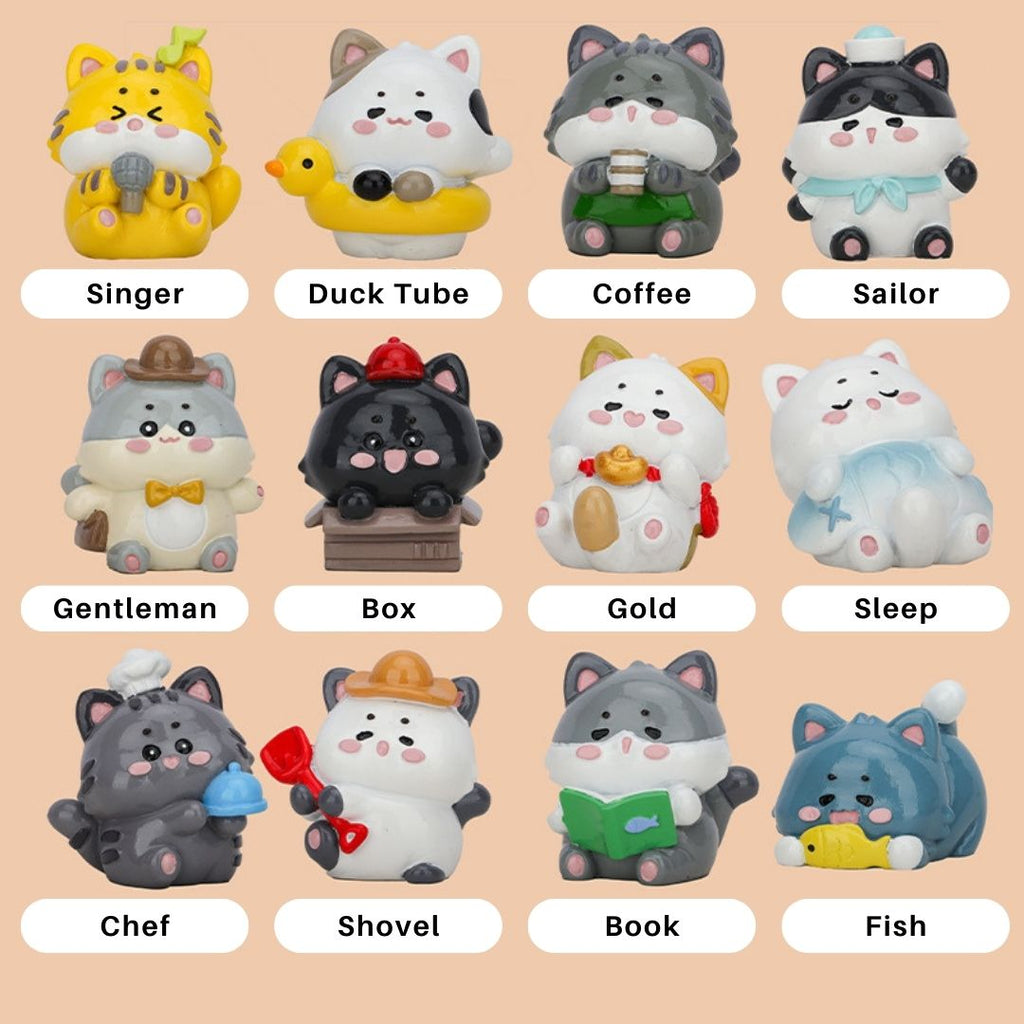 Kitten Hakimi's Meow Life Cat Figurine Blind Box - Freshie & Zero Studio Shop