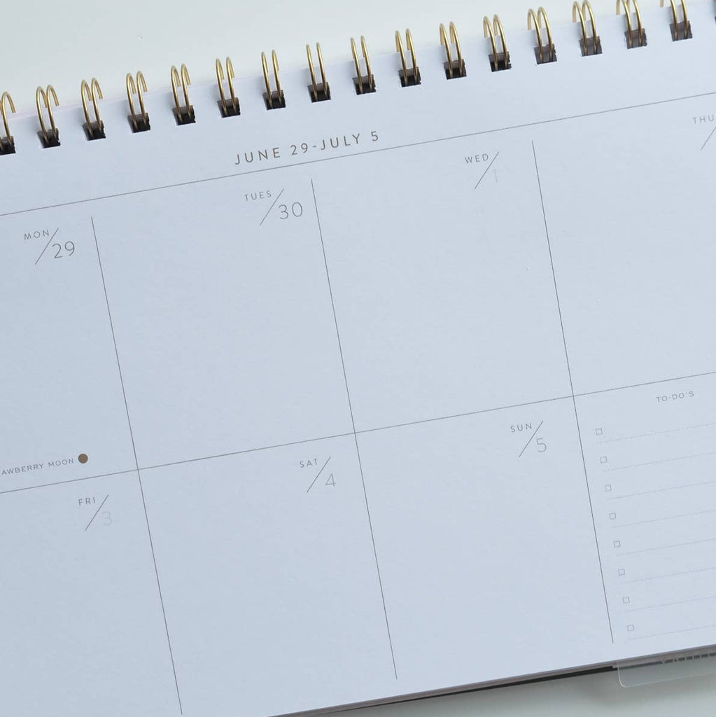 2026 Desktop Planner | Block Print Floral - Freshie & Zero Studio Shop
