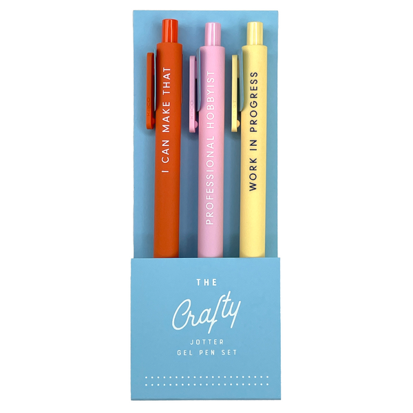 Crafty Jotter Gel Pen: Set of 3 - Freshie & Zero Studio Shop