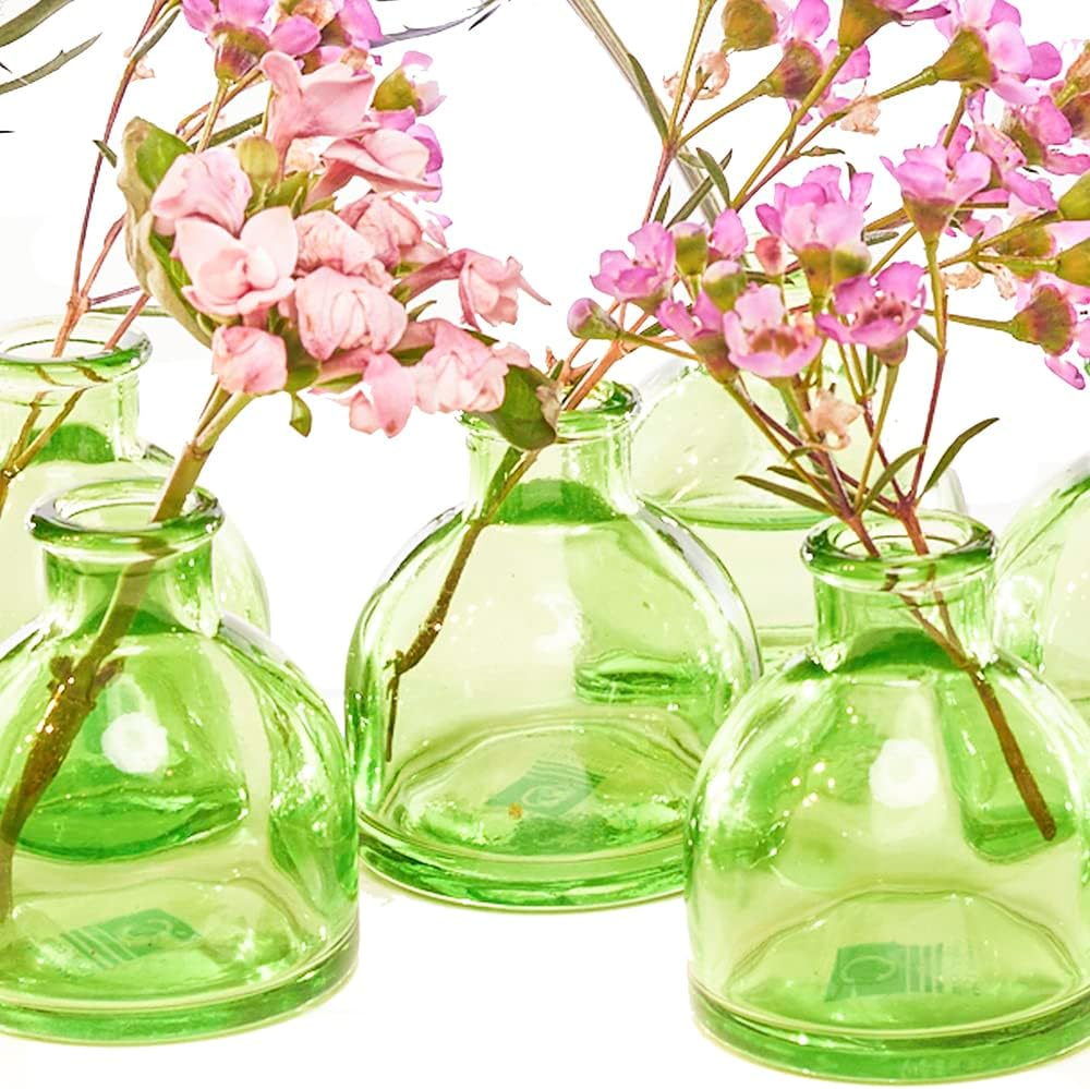 Mini Glass Round Bud Vases - Freshie & Zero Studio Shop