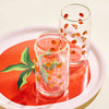 Tomato Gold Rimmed Soda Can Glass - Freshie & Zero Studio Shop