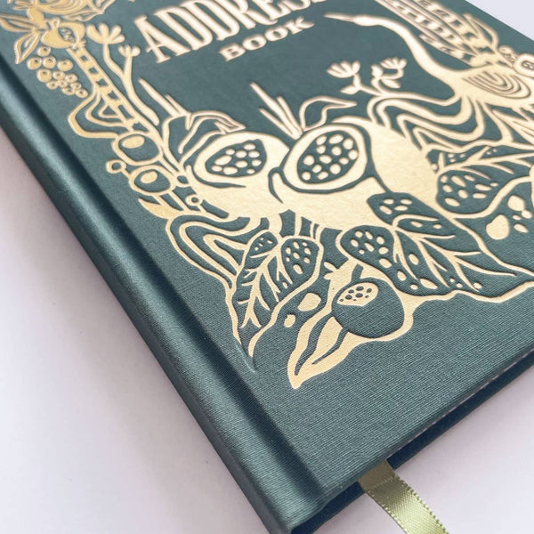 Crane Address Book (Green) by Idlewild - Freshie & Zero Studio Shop
