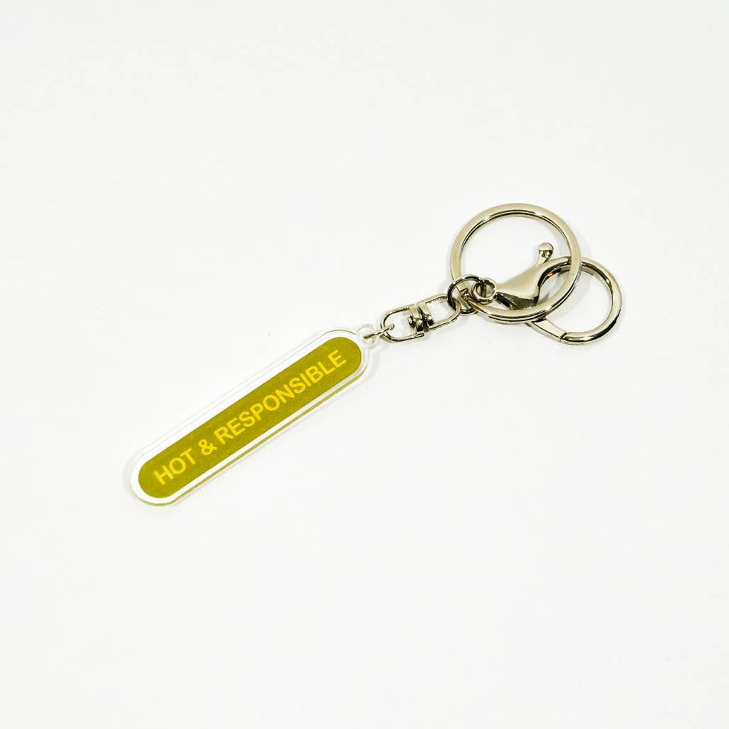 Hot & responsible recycled acrylic keychain / bag charm: Loose (no protective sleeve/backer card) - Freshie & Zero Studio Shop