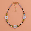 Lavender Daisy Beaded Bracelet by Jill Makes - Freshie & Zero Studio Shop
