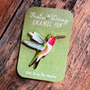 Hummingbird Enamel Pin  - Freshie & Zero Studio Shop