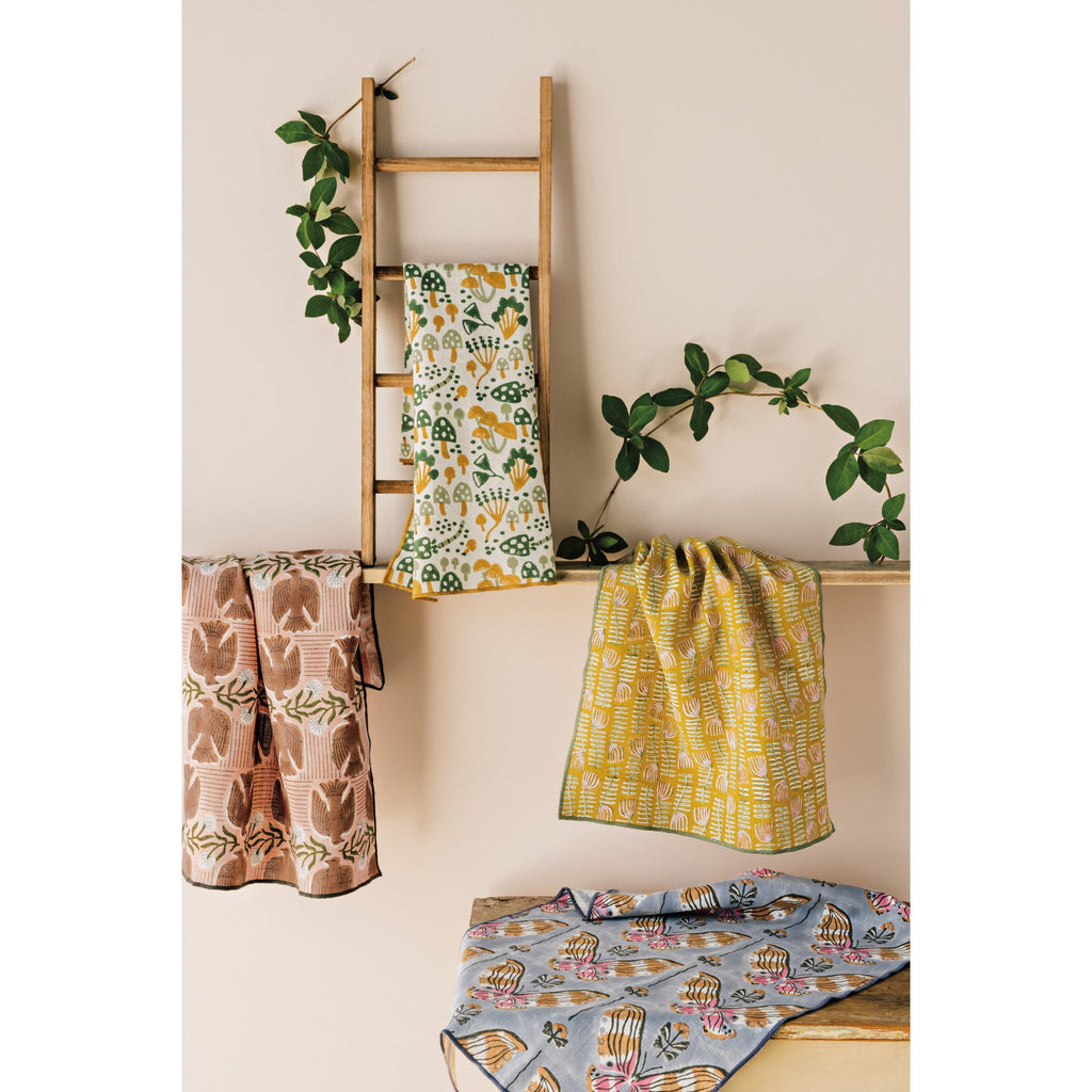 Wildgrove Block Print Tea Towel by Danica - Freshie & Zero Studio Shop