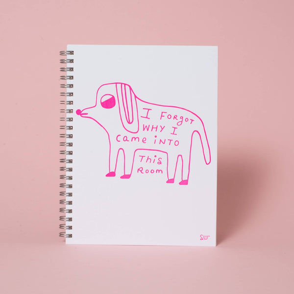 I Forgot Why Letterpress Blank Notebook by Suzy Ultman - Freshie & Zero Studio Shop
