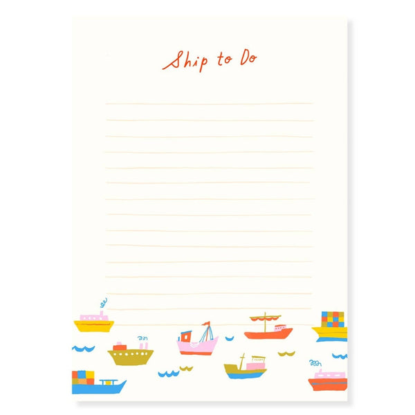 Ship to Do Boats Notepad - Freshie & Zero Studio Shop