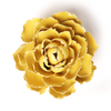 English Garden Ceramic Flower: Buttercup Yellow Peony - Freshie & Zero Studio Shop