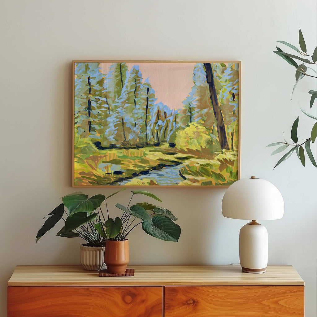 Colorado River landscape art print by El Baker Art, 8x10 poster depicting scenic river views and natural canyon scenery.