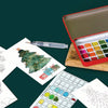 Retro Christmas Watercolor Painting Kit - Freshie & Zero Studio Shop