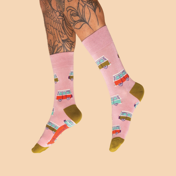 Camper Van Men's Socks by Powder UK - Freshie & Zero Studio Shop