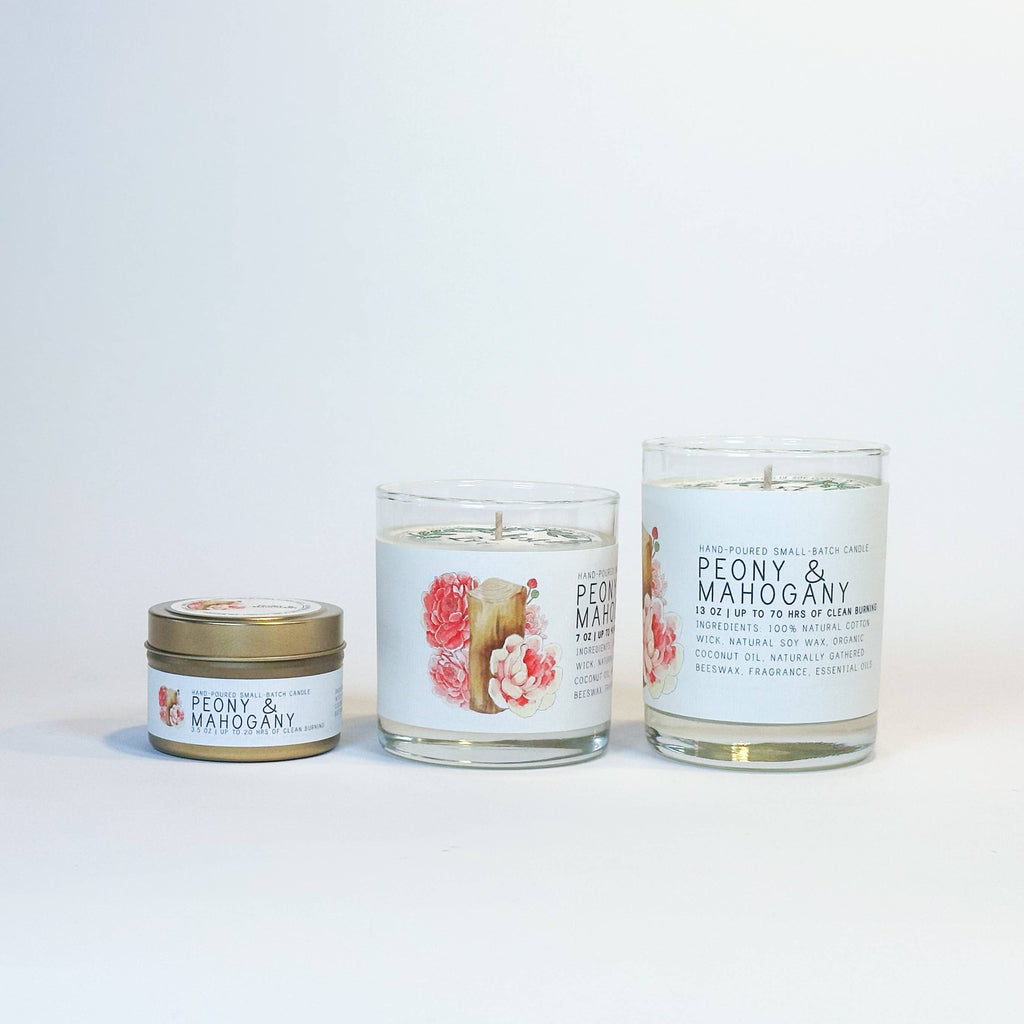 Peony & Mahogany Just Bee Candle - Freshie & Zero Studio Shop