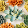 English Garden Ceramic Flower: Robin's Egg Blue Water Lily - Freshie & Zero Studio Shop