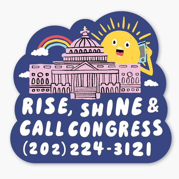 Call Congress Sticker - Freshie & Zero Studio Shop