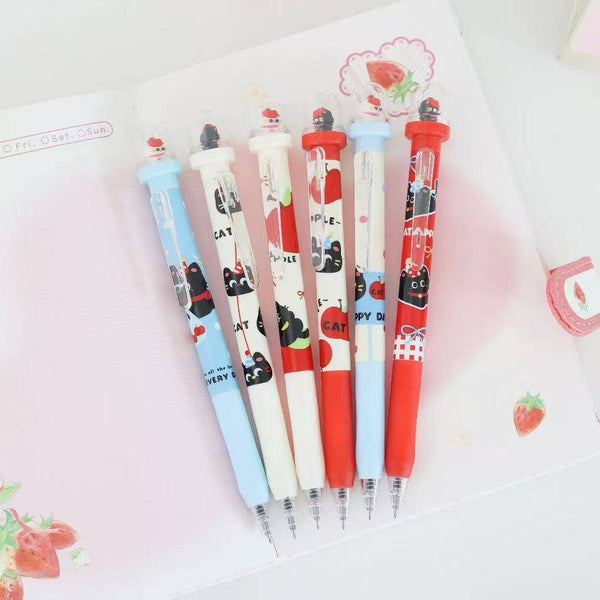 Apple Cat Retractable Dancing Gel Pen - Freshie & Zero Studio Shop