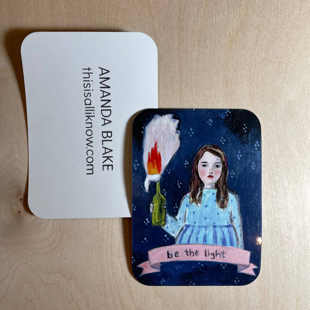 Be The Light Glossy Vinyl Sticker - Freshie & Zero Studio Shop