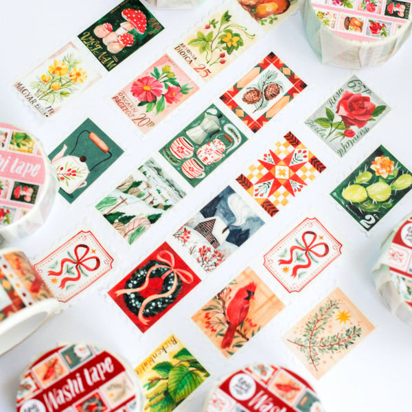 Wild Pencil Studio Christmas Scenes Washi Tape featuring festive holiday illustrations and seasonal designs.