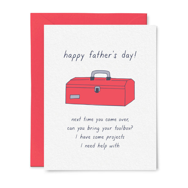 Father's Day Toolbox Card - Freshie & Zero Studio Shop