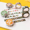 Washi tape by Wild Pencil Studio featuring forest and woodland woodland scenes in earthy tones, ideal for craft and journaling projects.