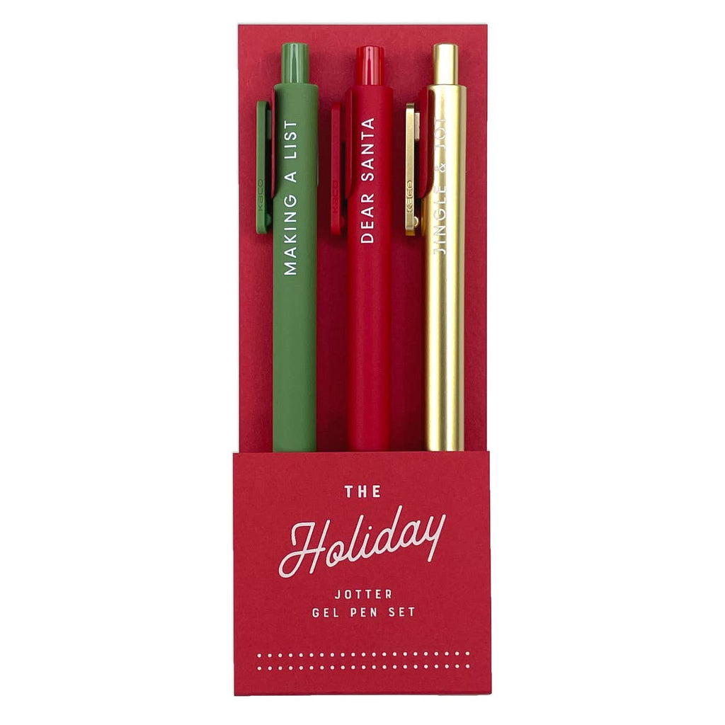 Holiday Jotter Gel Pen: Set of 3 - Freshie & Zero Studio Shop