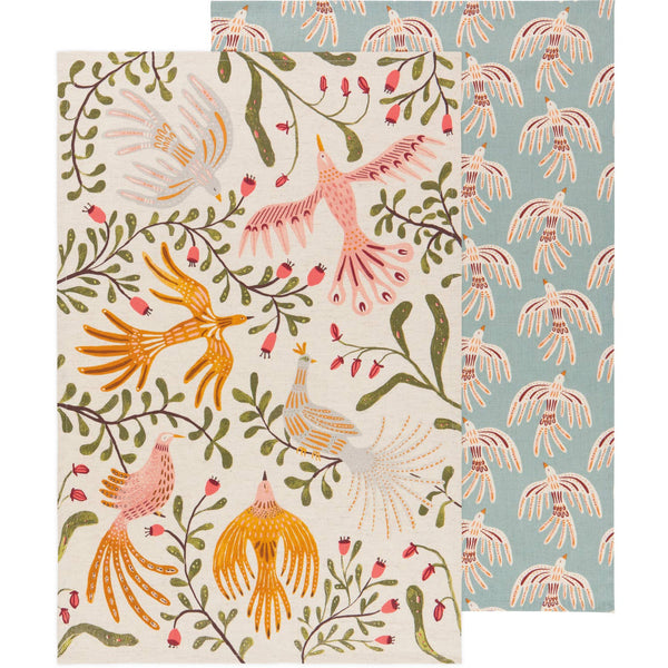 Plume Linen Cotton Dishtowels - Set of 2 - Freshie & Zero Studio Shop