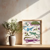 Reptiles Art Print by Tara Reed - 8 x 10 - Freshie & Zero Studio Shop
