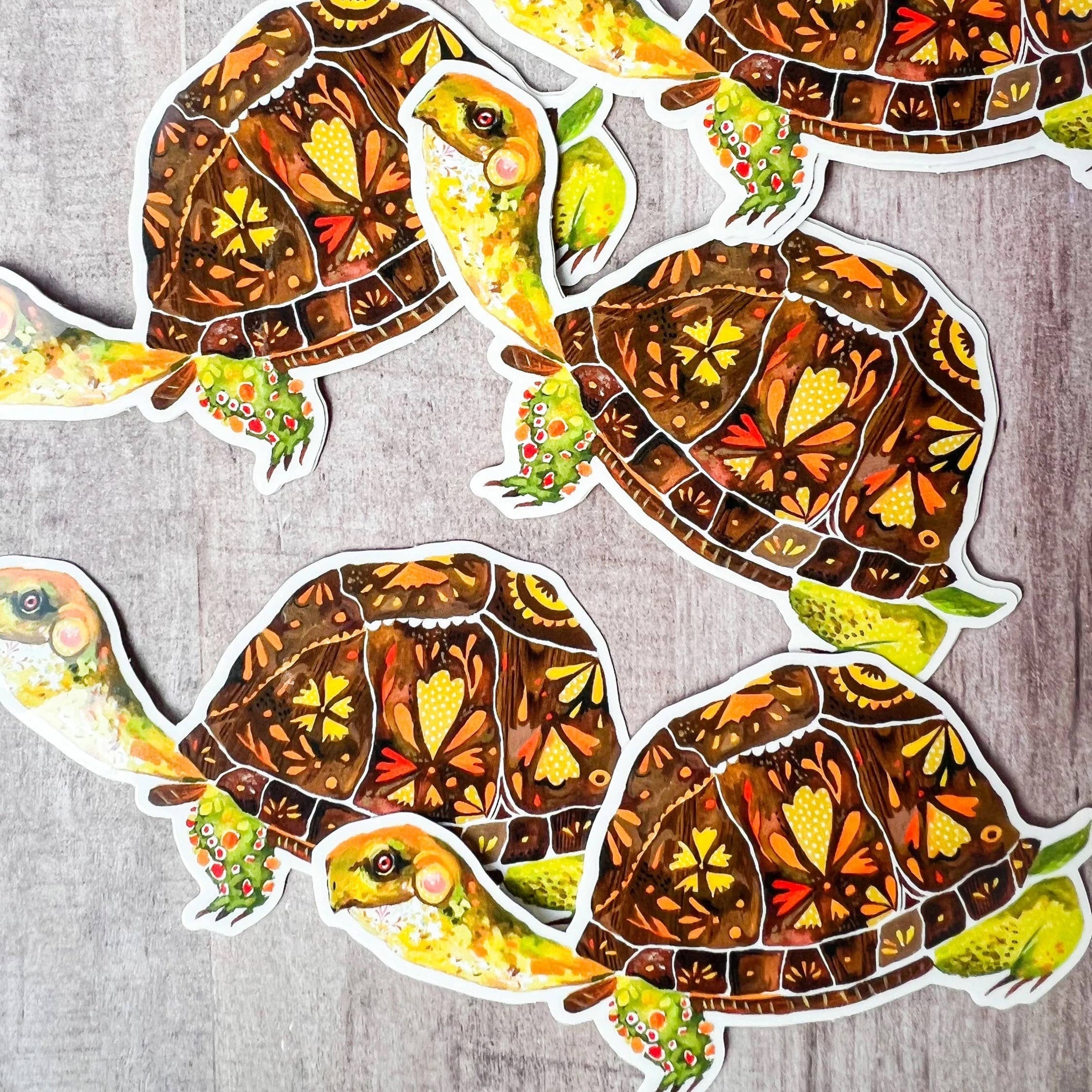 Box Turtle sticker by Katie Daisy– Freshie & Zero